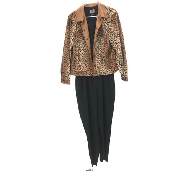 Rafaella Leopard 2 Piece Jacket & Romper Suit Set - Picture 1 of 5